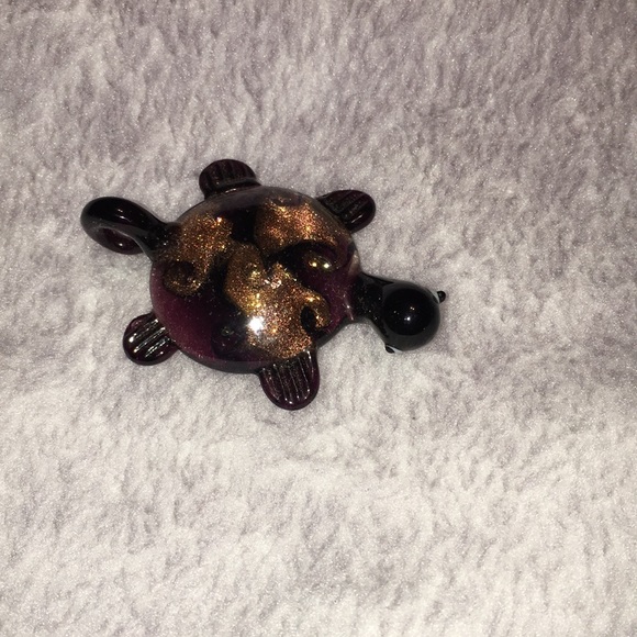💚Glass turtle pendant - Picture 1 of 4